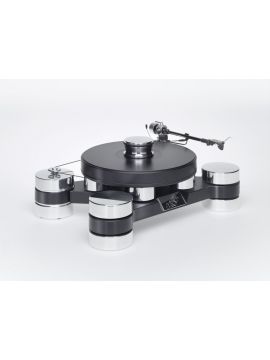 Виниловый проигрыватель Transrotor DARK STAR SILVER SHADOW с тонармом Rega RB 880, MC головкой Transrotor Merlo, Блоком питания Konstant EINS и прижимным диском