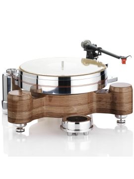 Виниловый проигрыватель Acoustic Solid Wood Round MPX WTB370 AT740 M2