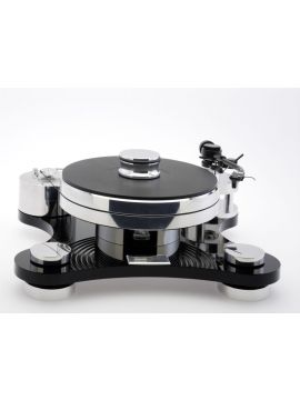 Виниловый проигрыватель Transrotor ZET 1 Black (Черный) с тонармом Rega RB 880, MC головкой Transrotor Cantare, Блоком питания Konstant EINS и прижимным диском