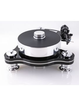 Виниловый проигрыватель Transrotor RONDINO NERO FMD с тонармом Transrotor TRA9 Black, MC головкой Transrotor Figaro, Блоком питания Konstant FMD и прижимным диском