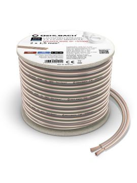 Акустический кабель Oehlbach PERFORMANCE Speaker Cable 2x1,50mm2, clear 30m Spool (D1C107)
