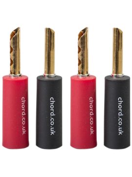 Коннекторы Chord Company Banana Plug Kit - 4 Screw Type
