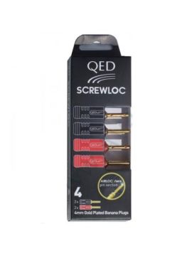 Разъем QED 1880 Screwloc ABS 4mm Banana (4 шт.)