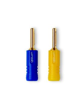 Разъем QED 1815 Airloc Plastic Banana Plug/20 Blue-Yellow