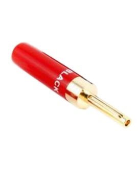 Разъем Black Rhodium Banana plug Gold plated до 4.5 mm red