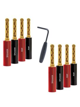 Разъемы AudioQuest SureGrip 100 - BFA GOLD (8 шт, BANANA)