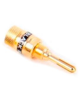 Разъем Black Rhodium Banana plug 4 mm Black.Screw