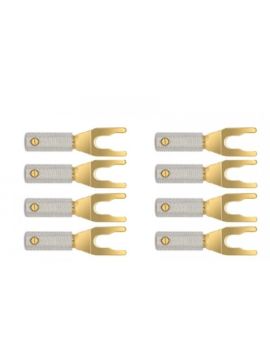 Разъем Wire World Set of 8 Uni-Term Gold Spades w/Sockets
