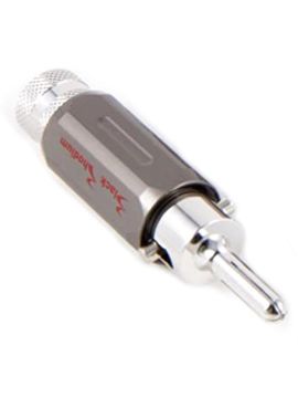 Разъем Black Rhodium Banana plug Rhodium plated 4 mm red