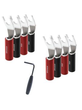 Разъемы AudioQuest SureGrip 100 - Multi-Spade (8 шт, SILVER)