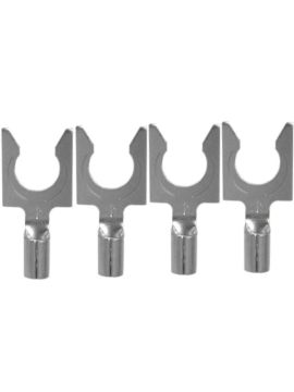 Комплект коннекторов AudioQuest 1014 Silver Crimp Spade, 4 шт