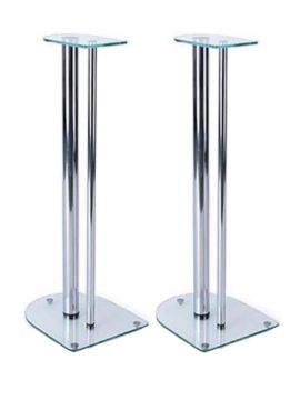 Стойки под акустику MD 203-700 (хром/прозрачное стекло)