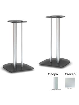 Стойки под акустику MD 203-600 (серебро/матовое стекло)