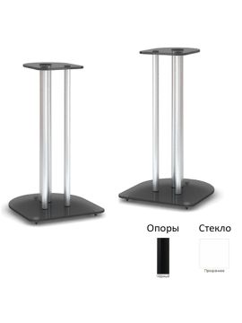 Стойки под акустику MD 203-600 (черный/прозрачное стекло)