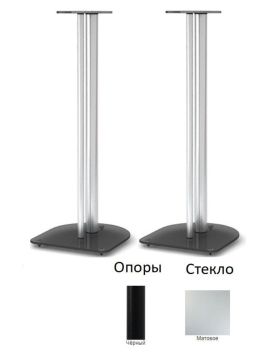Стойки под акустику MD 203-700 (черный/матовое стекло)