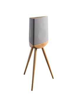 Полочная акустика Lyngdorf Cue-100 grey with wood base