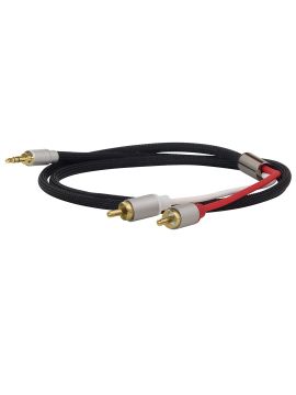 Кабель межблочный аудио Dynavox Cinchkabel Stereo 3.5Jack-2RCA 3.0m (207385)