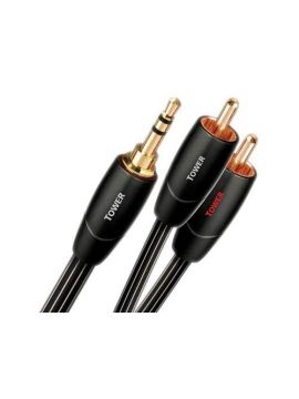 Межблочный аудио кабель AudioQuest Tower 3.5mm-2RCA, 1.5 м