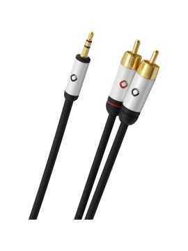 Кабель Oehlbach PERFORMANCE i-Connect jack/2RCA, 5m black, D1C60006