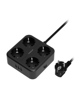 Сетевой фильтр Tessan TS-302 black